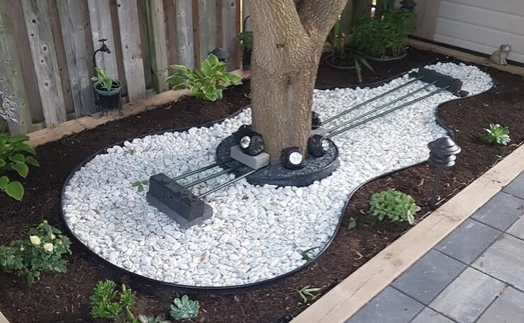 Guitar garden design for our client