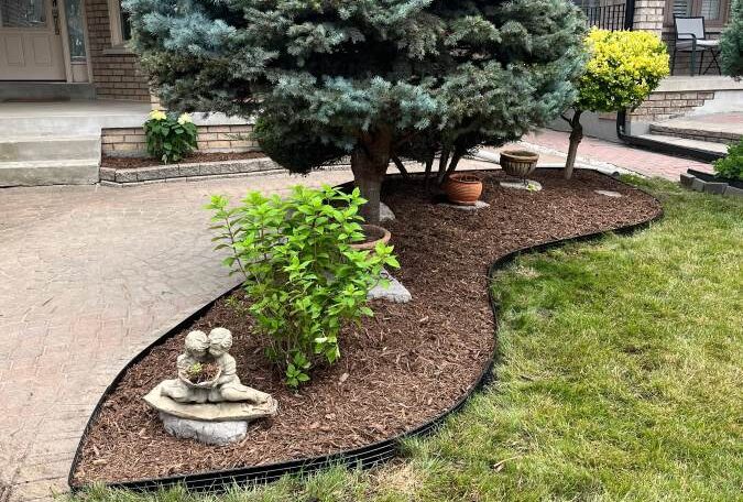 Mulching & design front garden