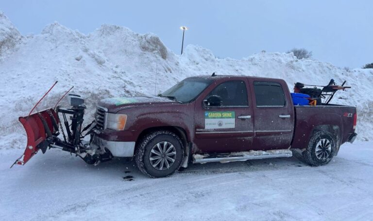 Snow w grdnshn truck